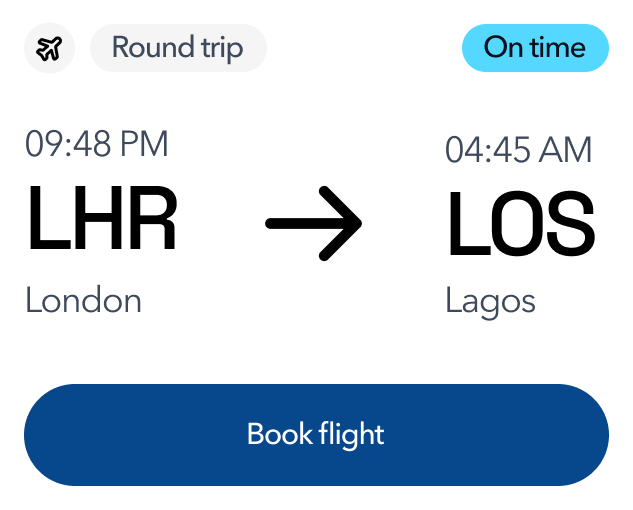 Book flights in the Kalabash app
