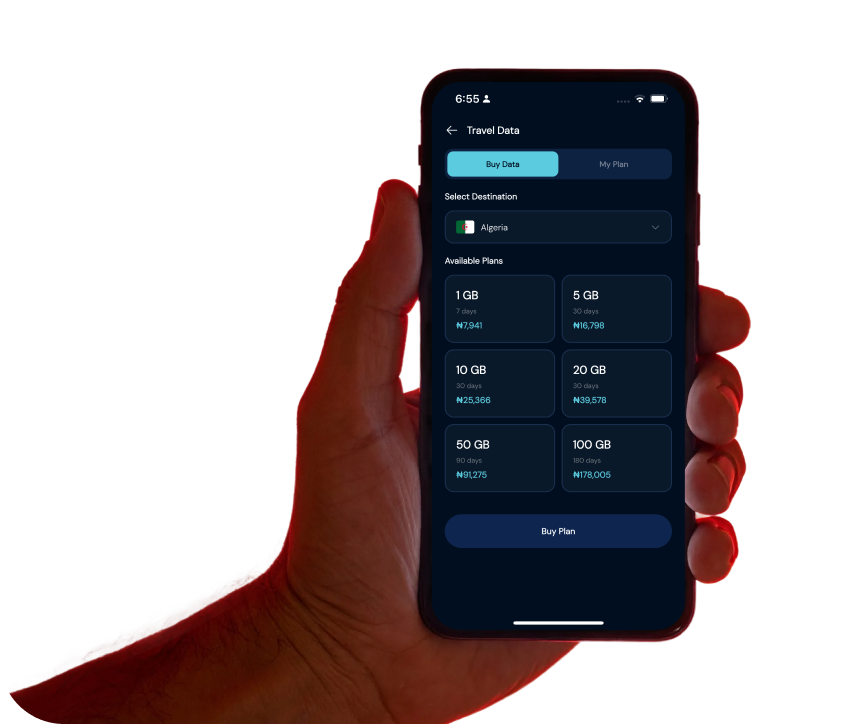 Travel Data in the Kalabash app
