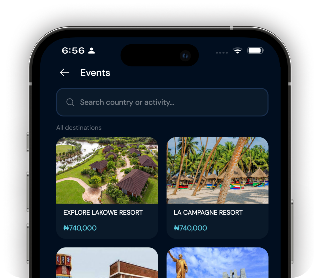 Book stays in the Kalabash app