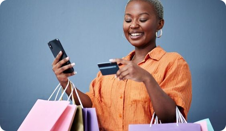 Person shopping with Kalabash card